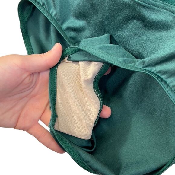 balera size MA Round Collar Lustre Leotard GREEN - Picture 7 of 16